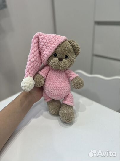 Мишка плюшевый, вязаный