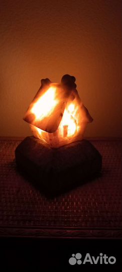 Ночник мраморный антикварный, домик