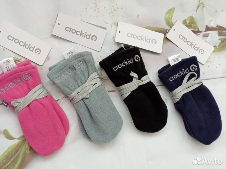 Флисовые Варежки Crоckid новые