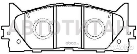 Колодки тормозные дисковые передн toyota:camry сед