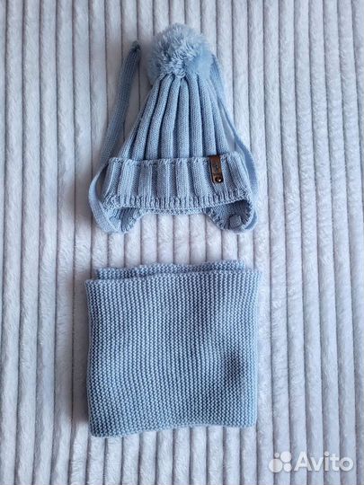 Комплект шапка и снуд детский