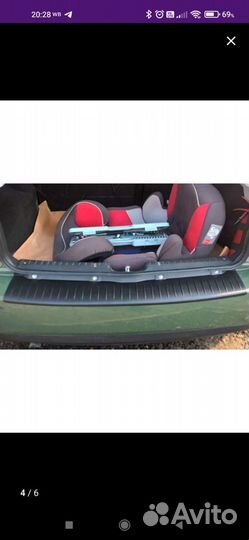 Накладка на задний бампер лада калина 2