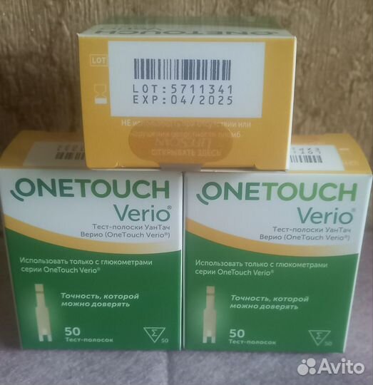 Тест полоски one touch verio