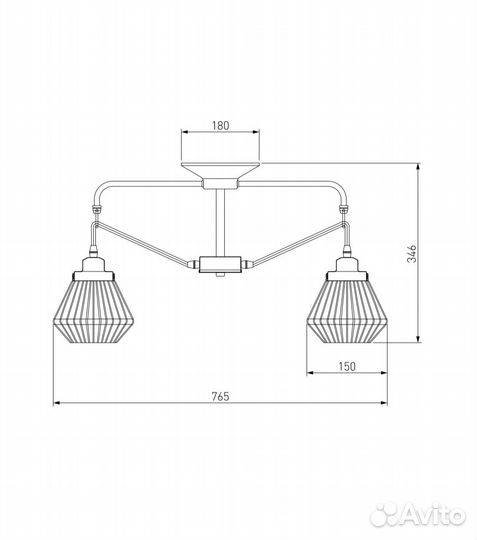 Люстра потолочная