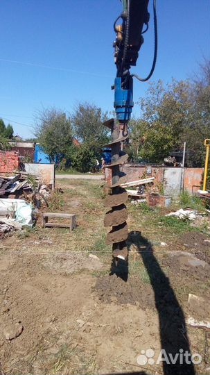 Услуги эксковатора Бурение Гидромолот