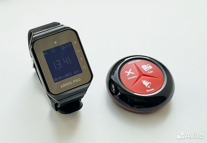 Кнопка вызова официанта Счет, Вызов, Отмена