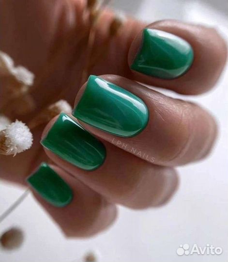 Маникюр, укрепление гелем тонко