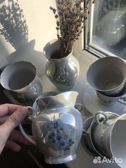 Кофейный сервиз из тонкого фарфора, 1991-1994 гг