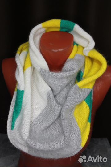 Бактус - полосатик вязаный пушистый, ручная работа