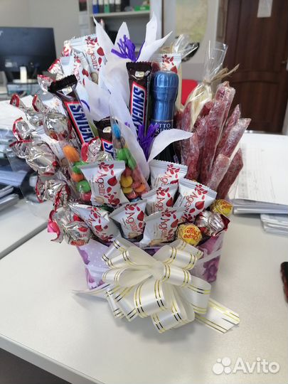 Составление сладких букетов