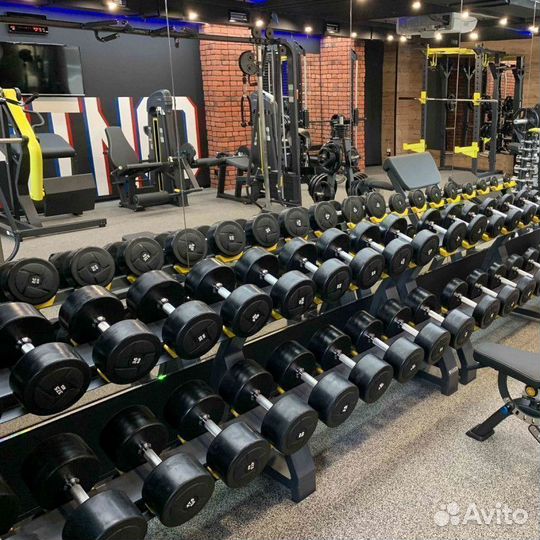 Гантельный ряд power шаг 2,5 кг 5 пар 27,5-37,5 кг