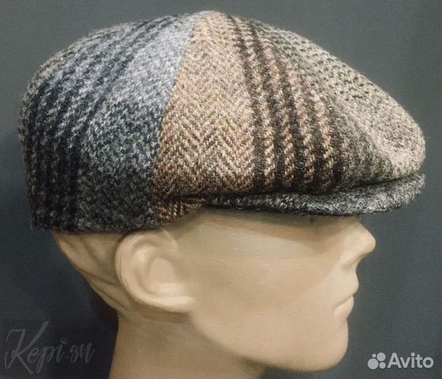 Кепка хулиганка твид Harris Tweed новая