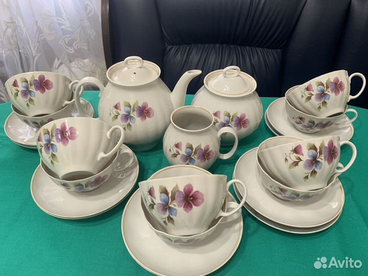 Сервиз чайный СССР дулево 23 предмета