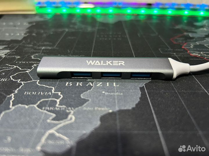 USB/Type C HUB Walker whub-11 4USB 3.0 (возможно и