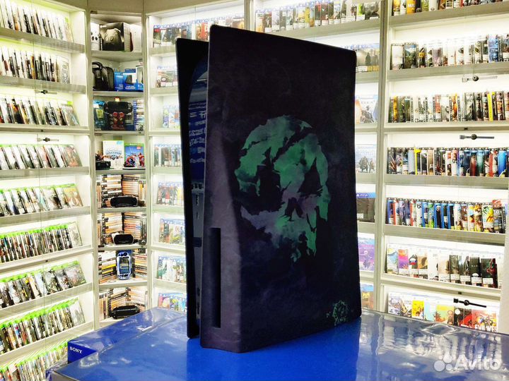 Сменные боковые панели корпус PS5 purple skull