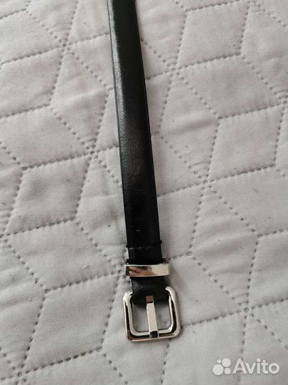 Ремень кожаный тонкий