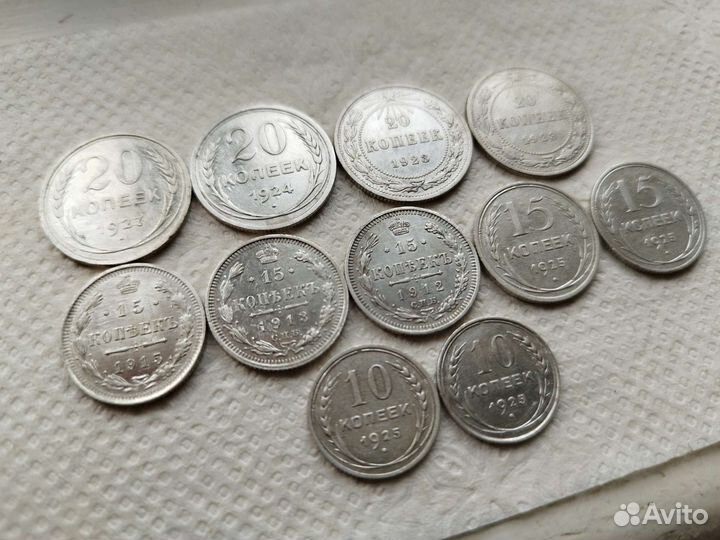 Серебряные монеты билоны