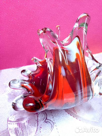 Ваза из цветного стекла №2 СССР