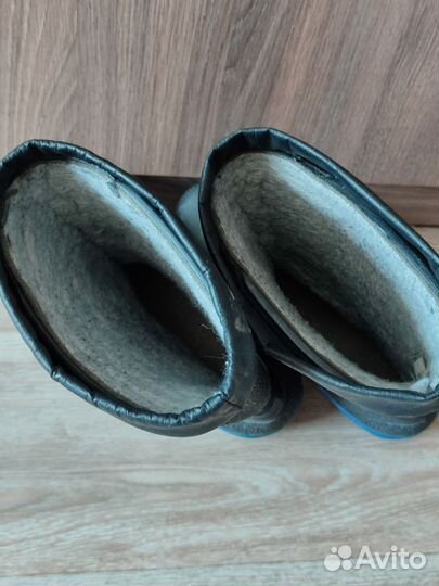 Сапоги резиновые утепленные 34