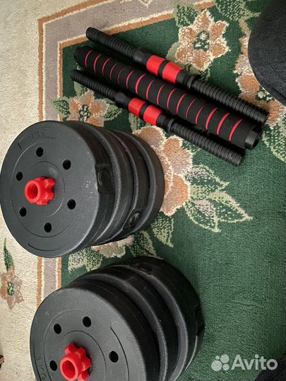 Штанга гриф с блинами