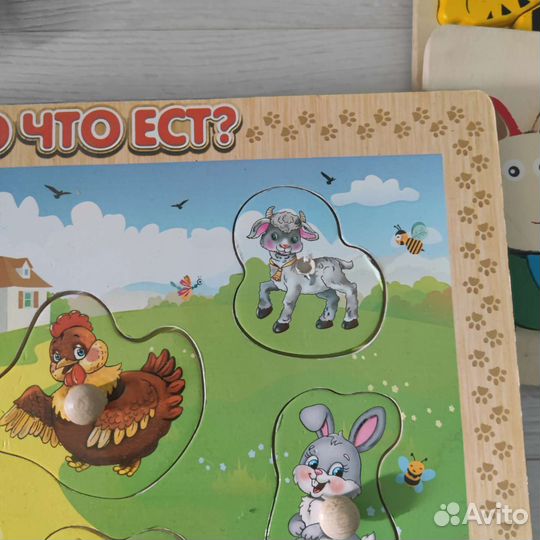 Развивающие деревянные игрушки пакетом