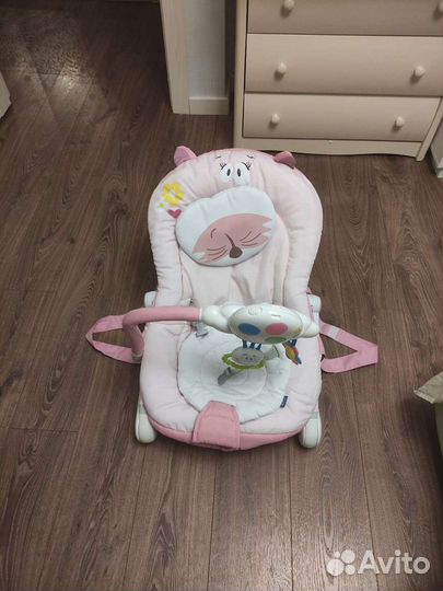 Кресло-качалка Chicco Balloon Miss Pink шезлонг