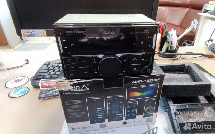 Магнитола 2din aura amd-782dsp