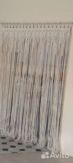 Штора в технике макраме