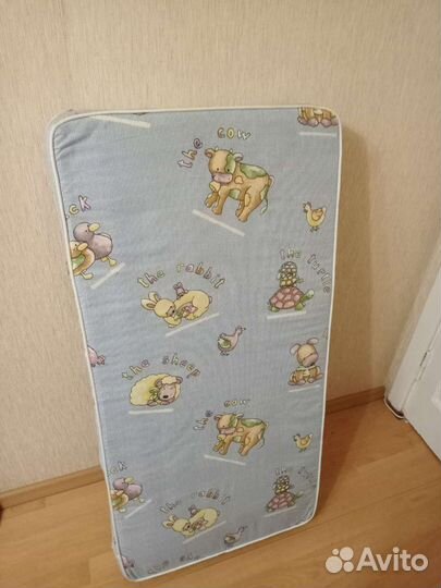 Матрас детский в кроватку тканевая клееночка