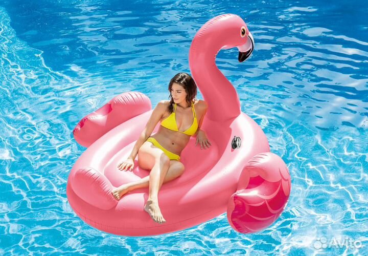 Плот надувной Фламинго 203*196*124 см Intex 57288
