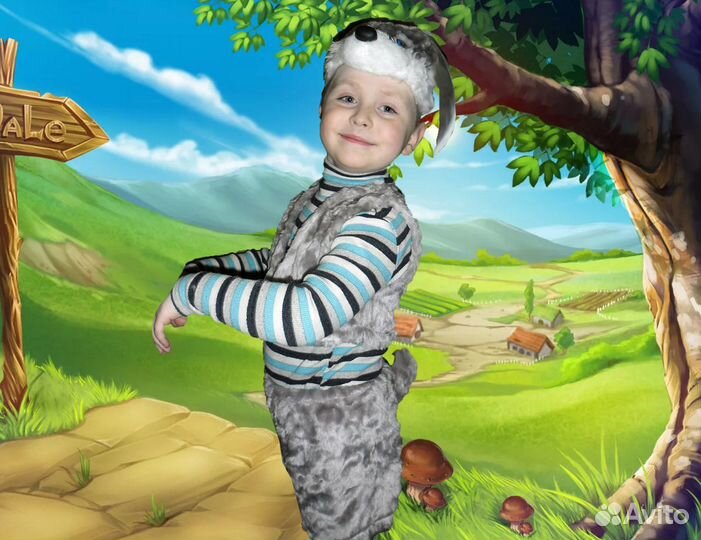 Костюмы зайчиков, лисичек, волков