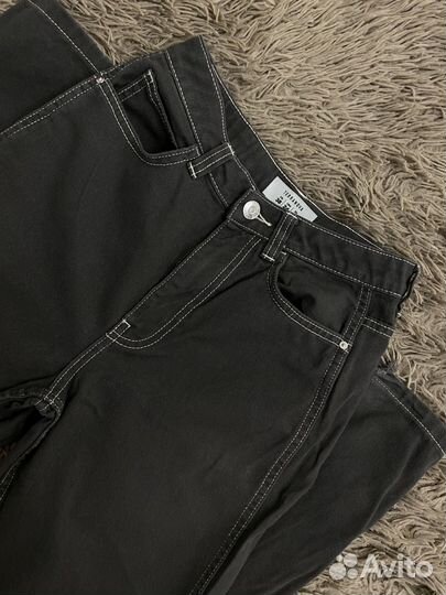 Джинсы серые