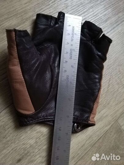 Перчатки без пальцев кожа женские