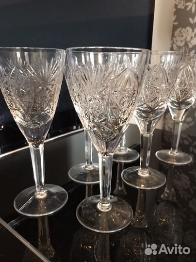 Хрустальные фужеры времен СССР