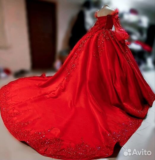 Красное Свадебное Платье