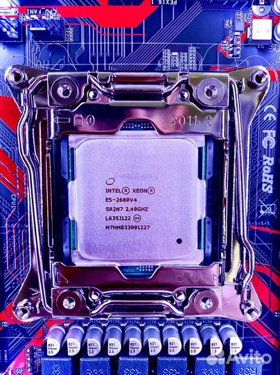 Комплект intel 2680v4 + X99 DDR4 3200MHz