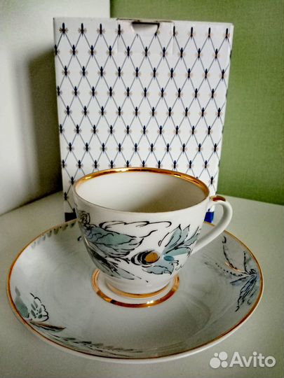 Чашка с блюдцем кофейная лфз