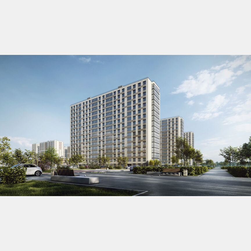 2-к. квартира, 63,1 м², 2/16 эт.