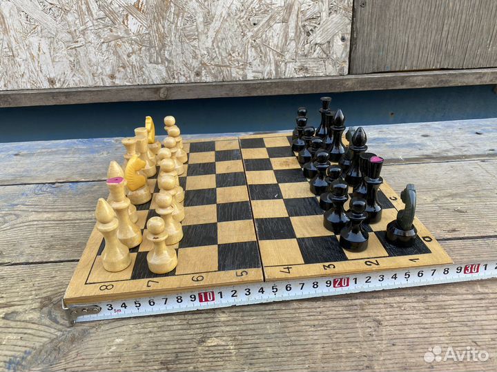 Шахматы деревянные маленькие СССР 4