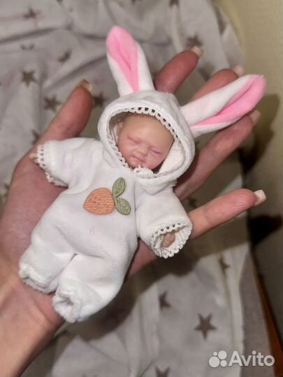 Кукла реборн силиконовая мини