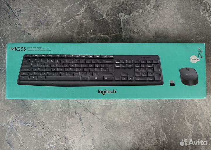 Комплект беспроводной клавиатура и мышь Logitech