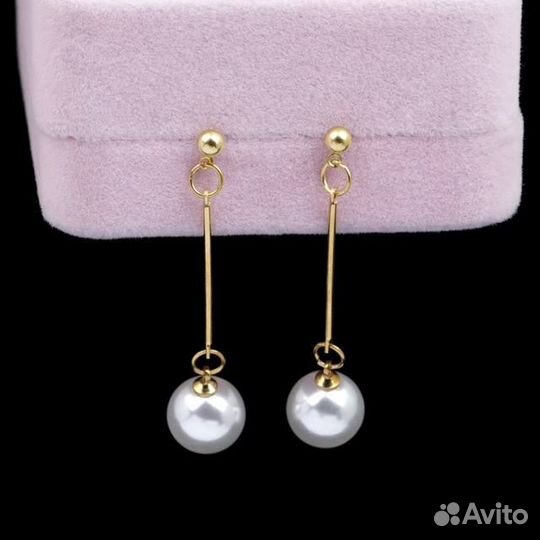 Бижутерия серьги с жемчугом