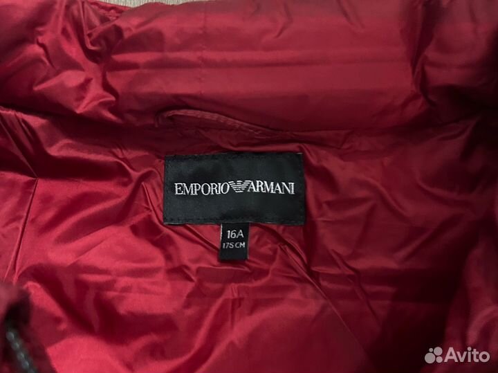 Пуховик armani