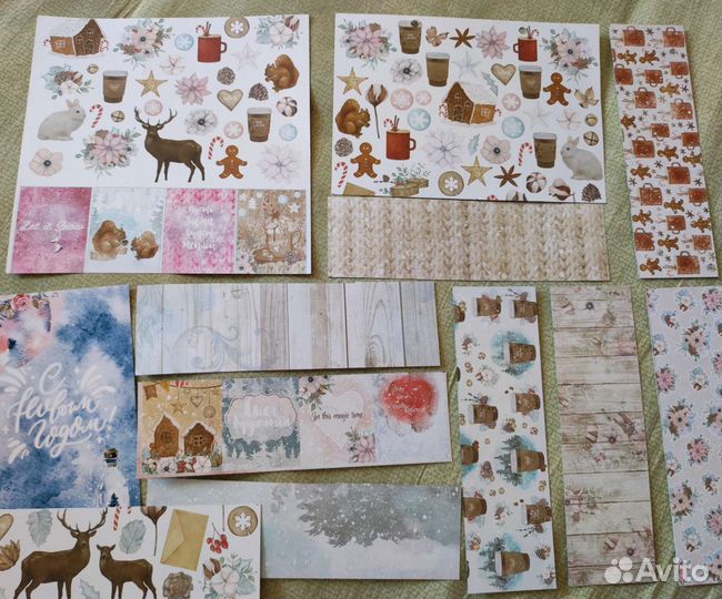 Остатки бумага для скрапбукинга