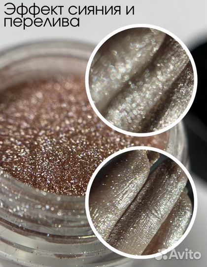 Блестки для век, тени