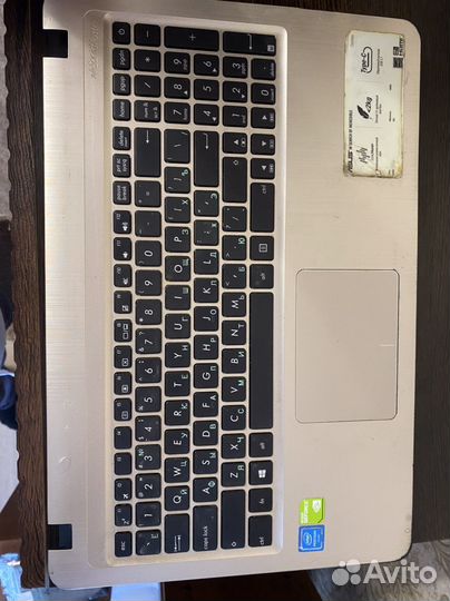 Поддон, топкейс, петли ноутбука asus X540