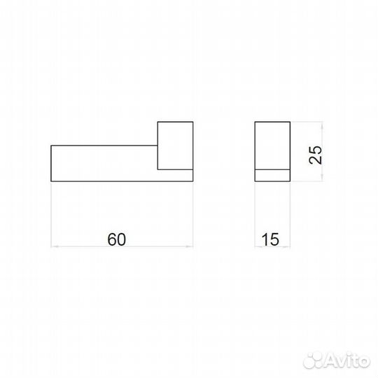 Крючок для ванной Webert Pegaso PE500401010