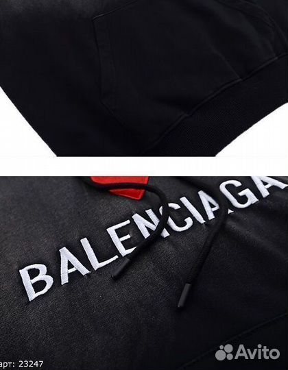 Худи Balenciaga Черное