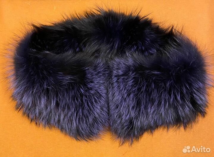 Воротник меховой чернобурка