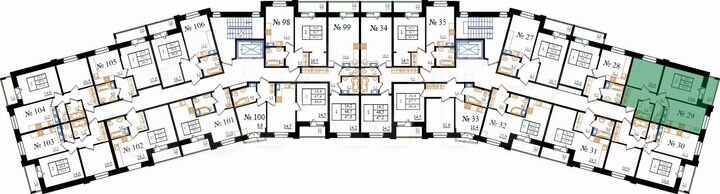 2-к. квартира, 51,5 м², 4/8 эт.